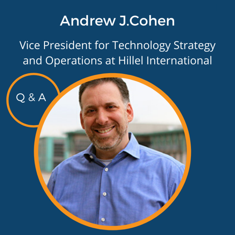 Andrew Cohen - Hillel - interview about synagogue websites