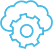 Solid blue color block (decorative background)